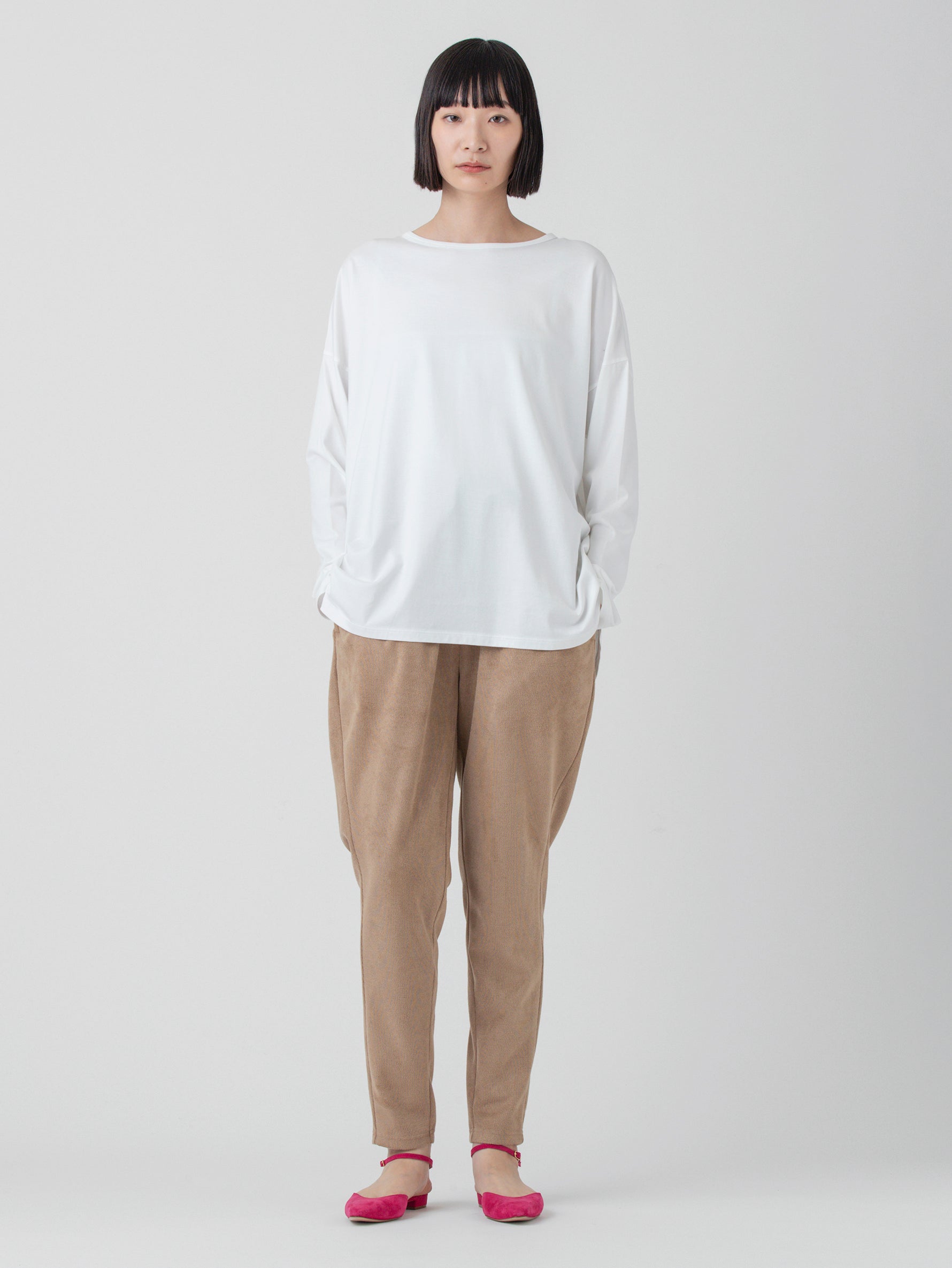 handvaerk | 60/2 ラウンドテイル長袖Tシャツ #6125