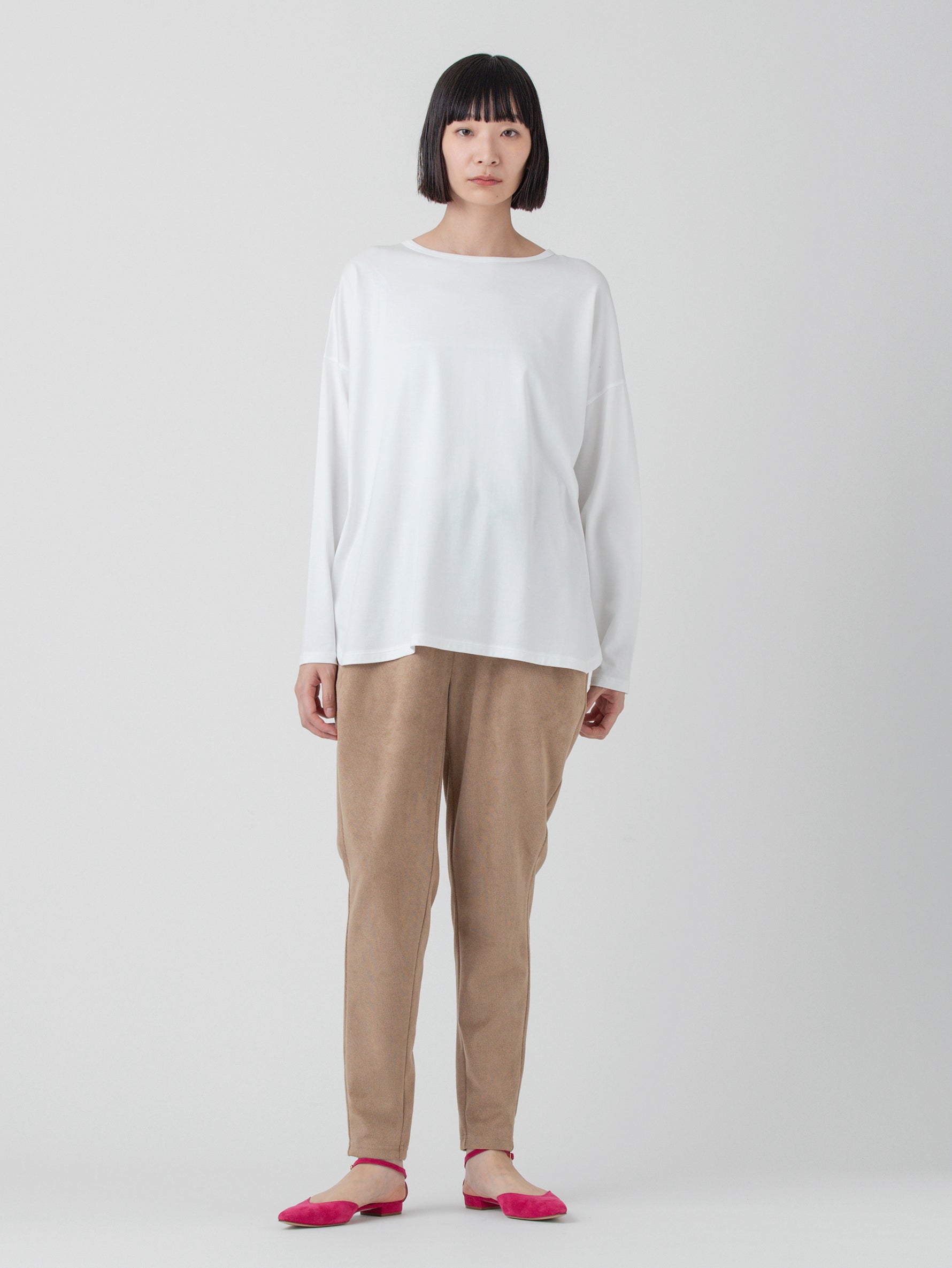 handvaerk | 60/2 ラウンドテイル長袖Tシャツ #6125