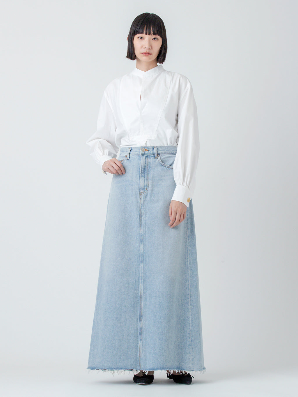スカート AGOLDE Women Skirts A91111141PRCTC Blue AGOLDE | HILLA SKIRT – H+HELIOTROPE