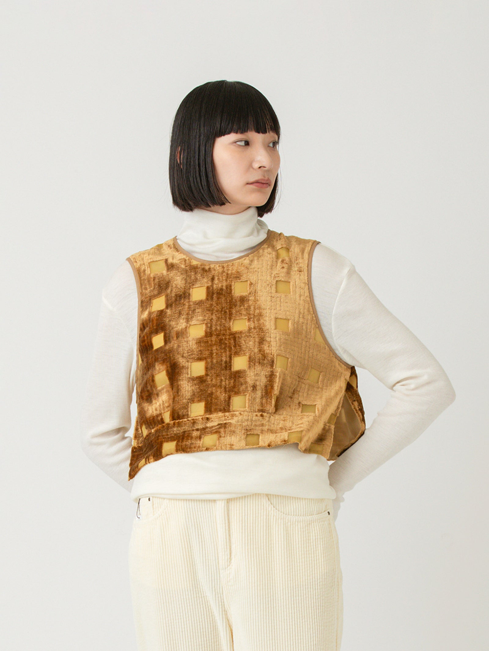 UNISEX】ボンディング オパール ワーク ベスト｜ファッション