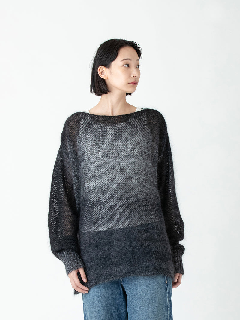 enrica | キッドモヘヤカスリ染めニット KNIT154 – H+HELIOTROPE