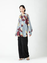 enrica | シルクツイードカメリアプリントオーバーサイズブラウス BLOUSE120