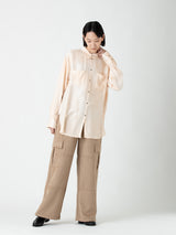 enrica | 手染めシルクサテンオーバーサイズブラウス BLOUSE119-2