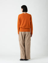 enrica | カシミヤシームレスVネックプルオーバー KNIT171
