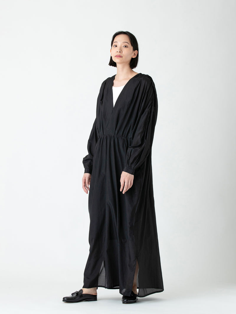 enrica | ボタニカルダイ染め綿シルクワンピース DRESS111