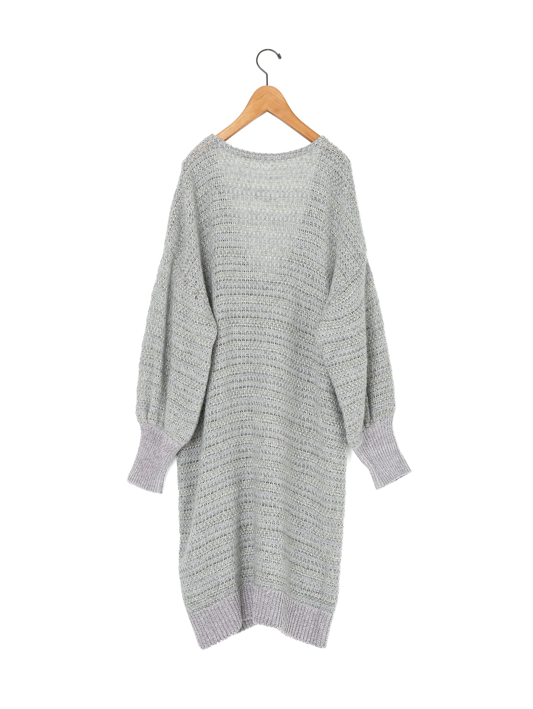 enrica | ラメボーダーマキシ丈ワンピース KNIT163