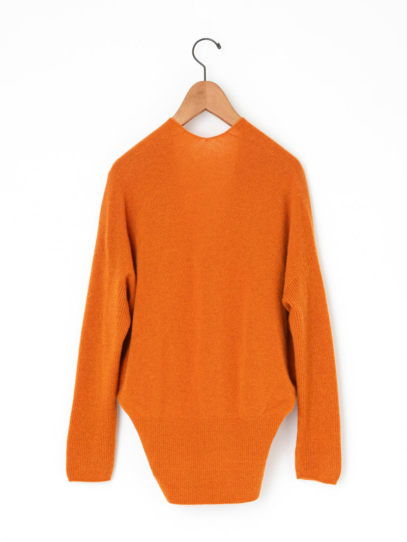 enrica | カシミヤシームレスVネックプルオーバー KNIT171