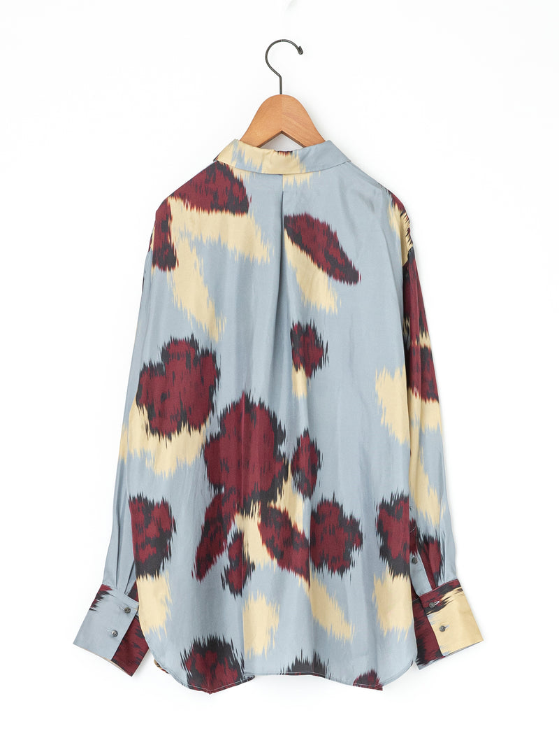 enrica | シルクツイードカメリアプリントオーバーサイズブラウス BLOUSE120