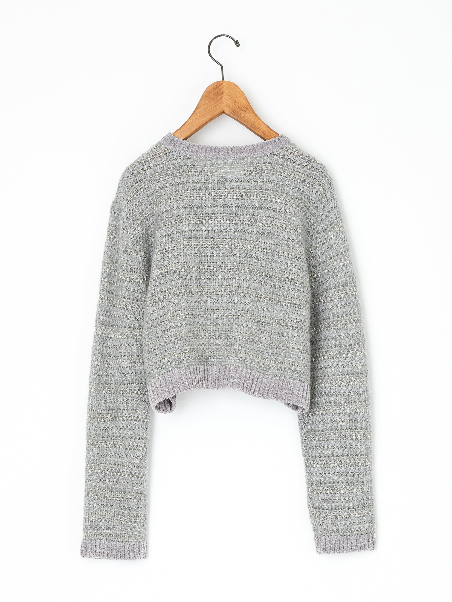 enrica | ラメボーダーボレロ風カーディガン KNIT165