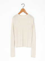 enrica | シルクハイゲージリブニットプルオーバー KNIT090