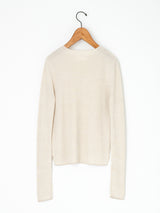 enrica | シルクハイゲージリブニットプルオーバー KNIT090