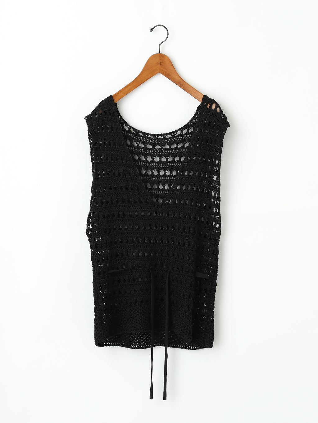 enrica◆ニットベスト(薄手)/--/カシミア/YLW/knit149 enrica｜ツイードライク コットン ニット ベスト knit147-yo