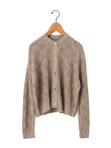BATONER | WOODPULP SUMMER KNIT CREW NECK CARDIGAN BN-24SL-033