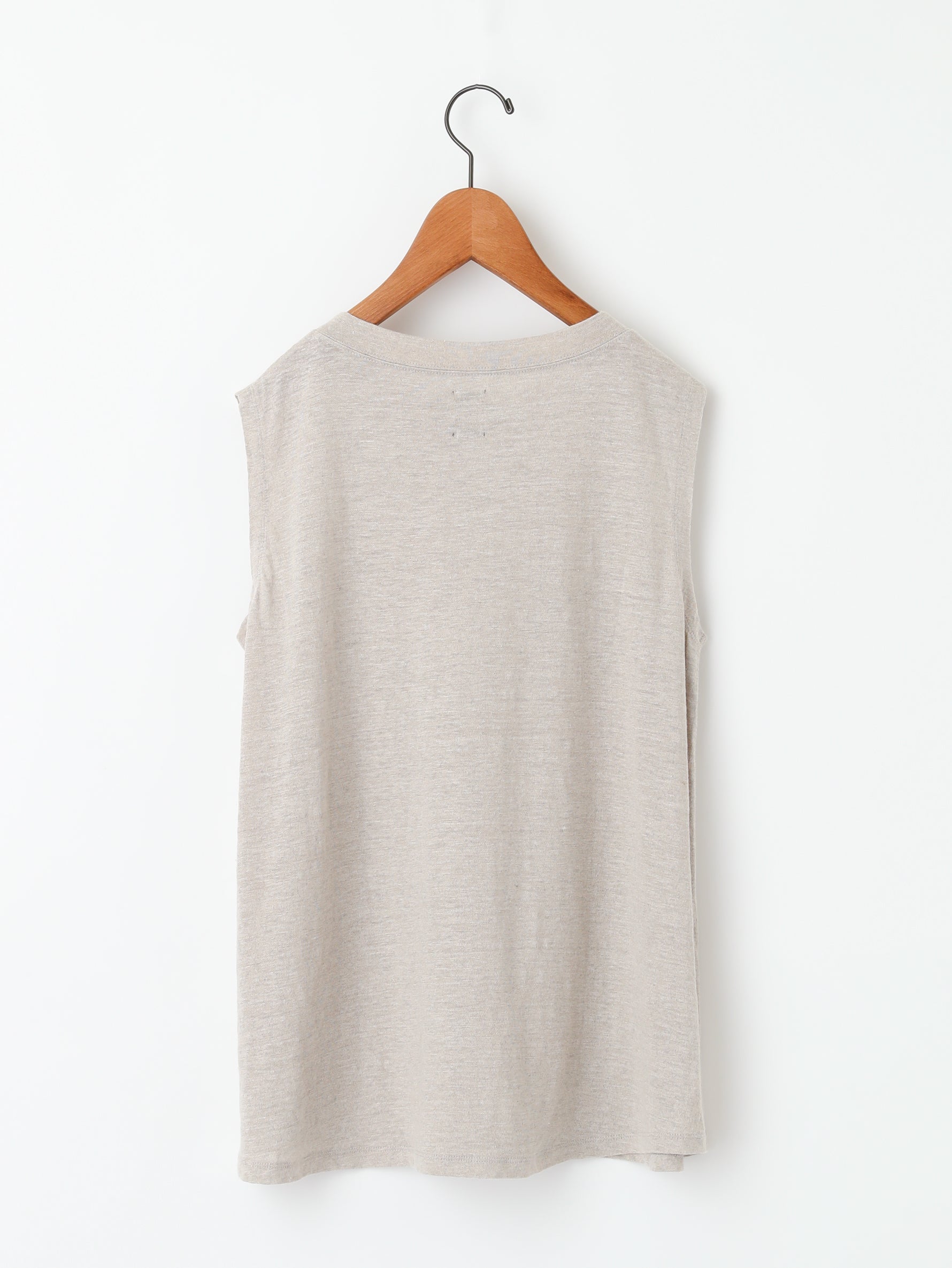 BATONER | WASHED LINEN A-LINE NO SLEEVE BN-24SL-062