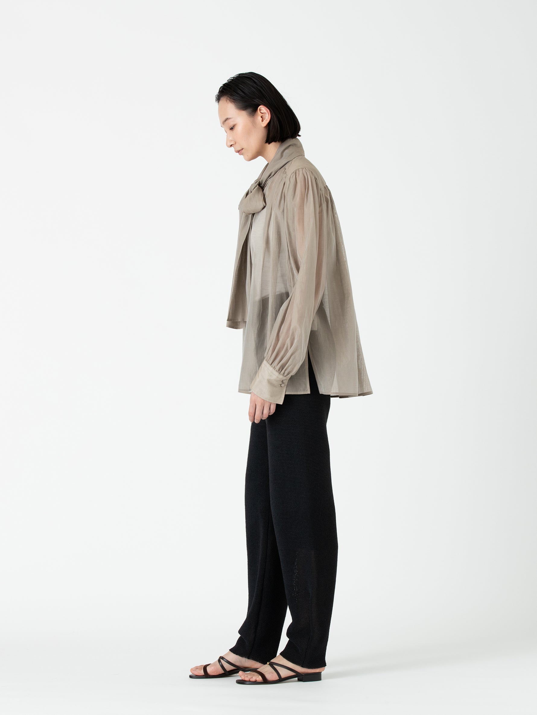 BOWTE | コットンシルクボウタイブラウス