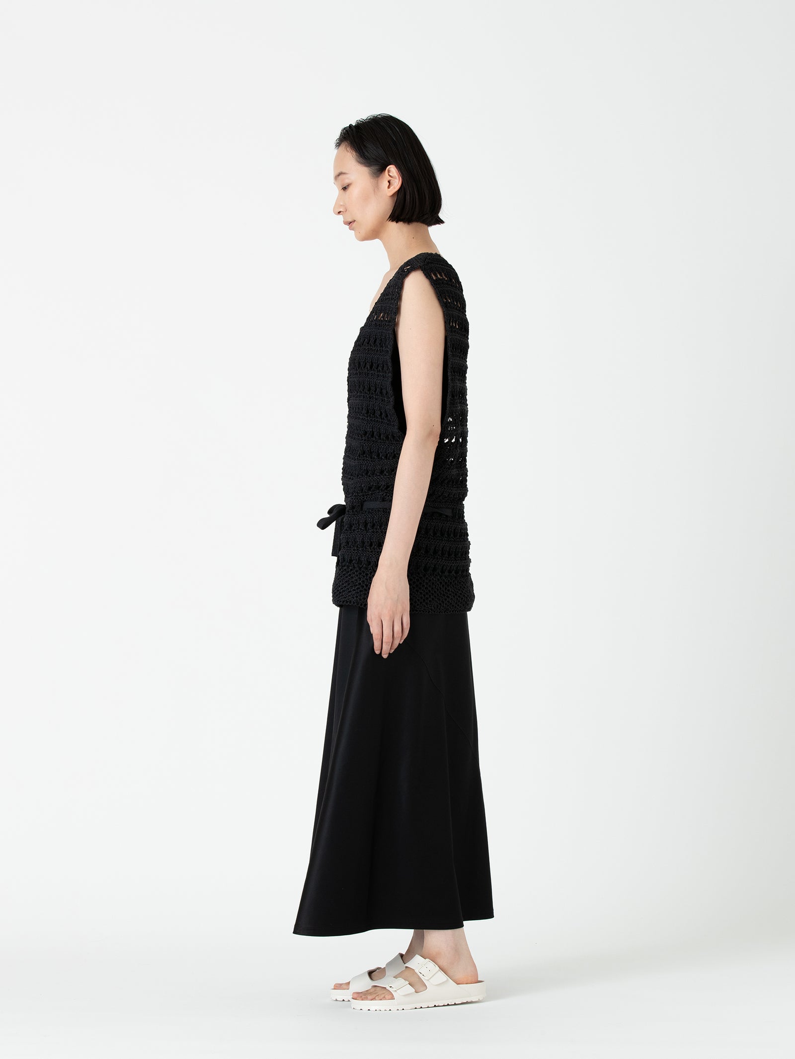 エンリカ　enrica フリンジ ニットベスト enrica スラブヤーンニットベスト [KNIT162] – CREER