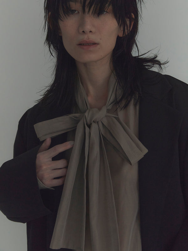 BOWTE | コットンシルクボウタイブラウス