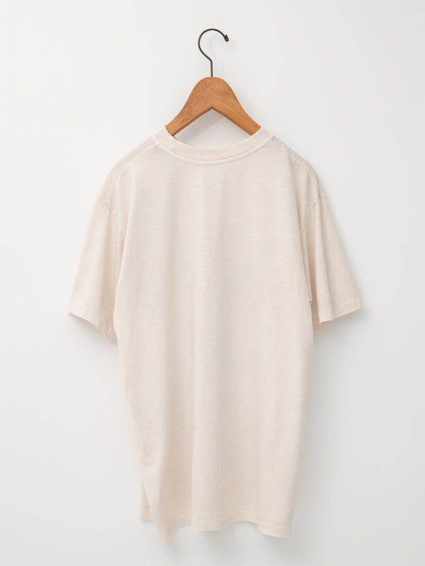 KURO | 17/-ROUND SHAPE DYED Tシャツ "Unrestricted"