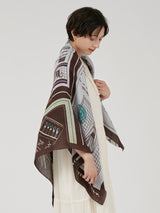 manipuri | ＜コットンシルクストール120＞ニュースペイパー 0141333004