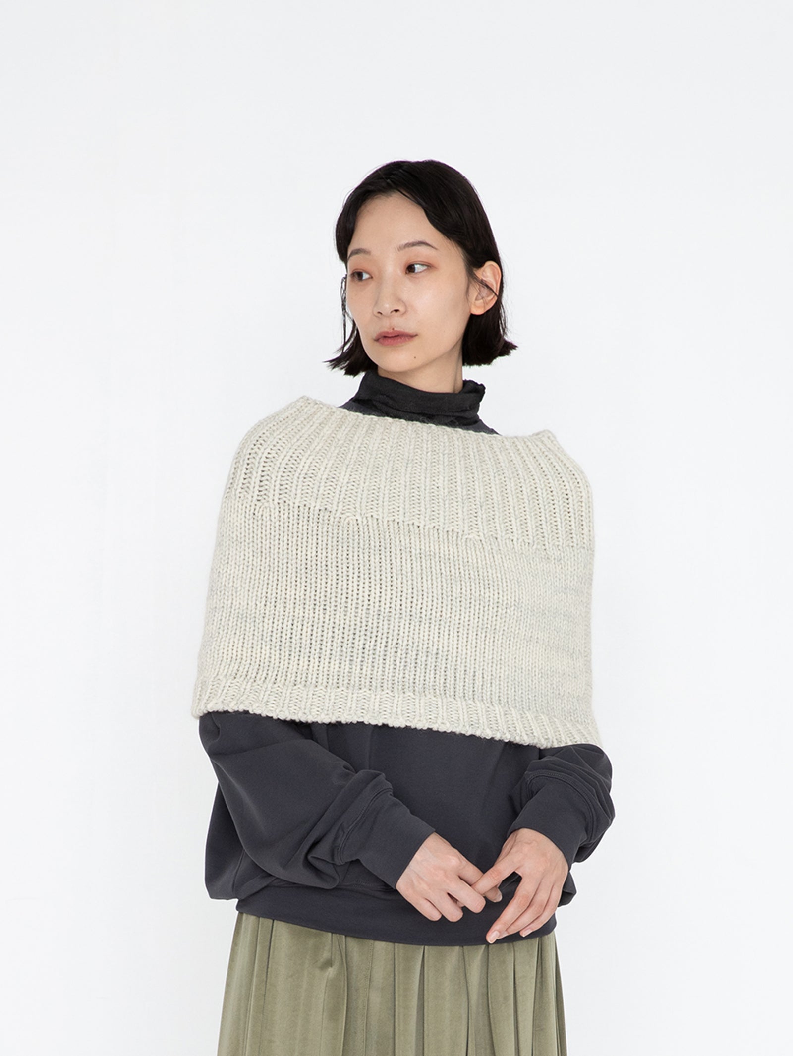 ASAUCE MELER | スポンジヤーンライトスヌード – H+HELIOTROPE