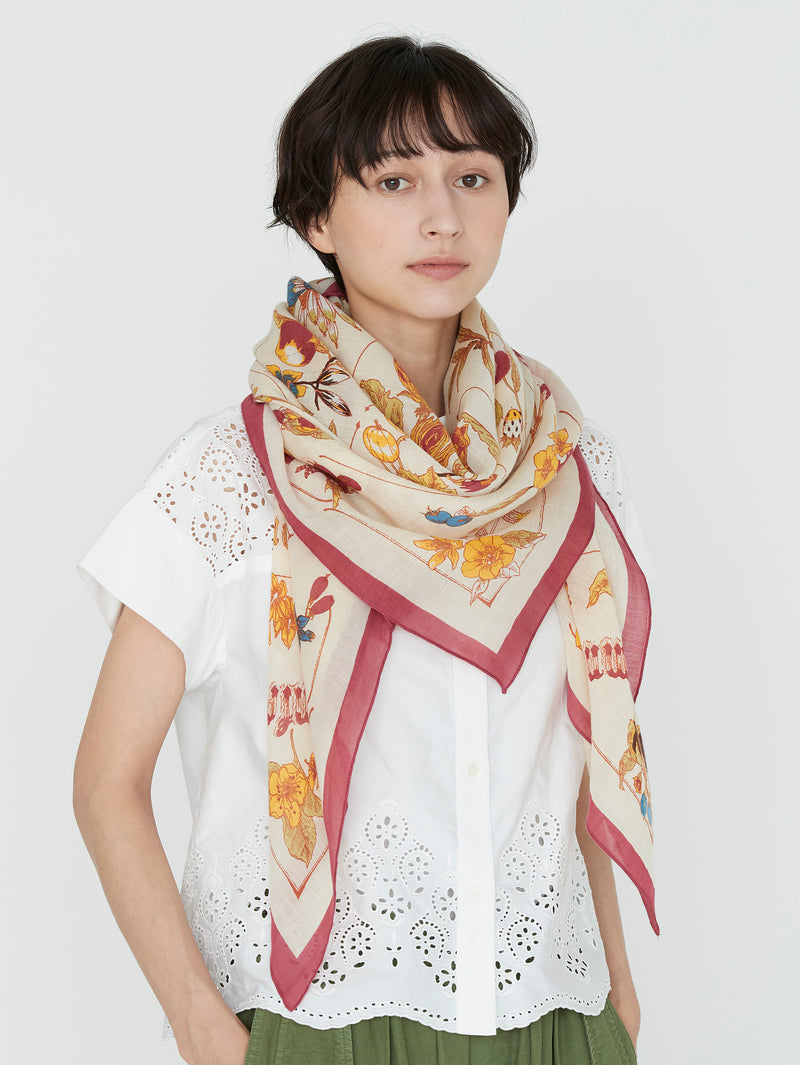 manipuri | ＜コットンシルクストール120＞シーズナルフルーツ