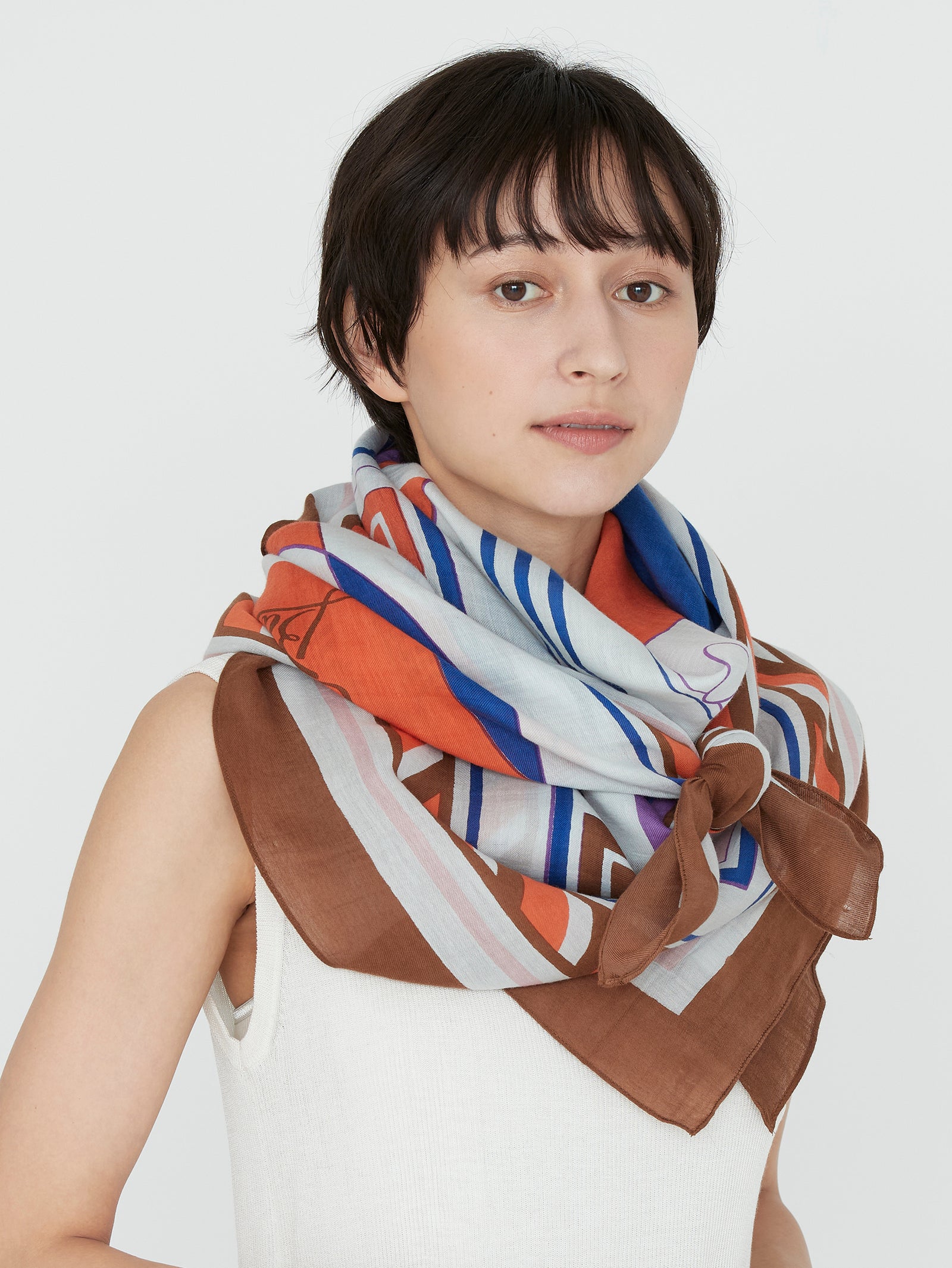 manipuri | ＜コットンシルクストール120＞カクテル 0151333004 – H+