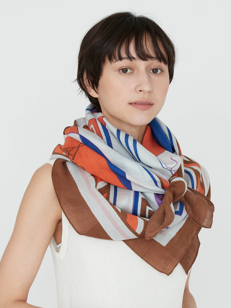 manipuri | ＜コットンシルクストール120＞カクテル 0151333004 – H+