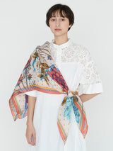 manipuri | ＜コットンシルクストール120＞コラージュオータムガーデン 0151333013