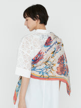 manipuri | ＜コットンシルクストール120＞コラージュオータムガーデン 0151333013