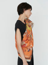 manipuri | ＜コットンシルクストール120＞コラージュブルーム 0151333012