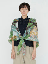 manipuri | ＜コットンシルクストール120＞サキュレントガーデン 0151333011