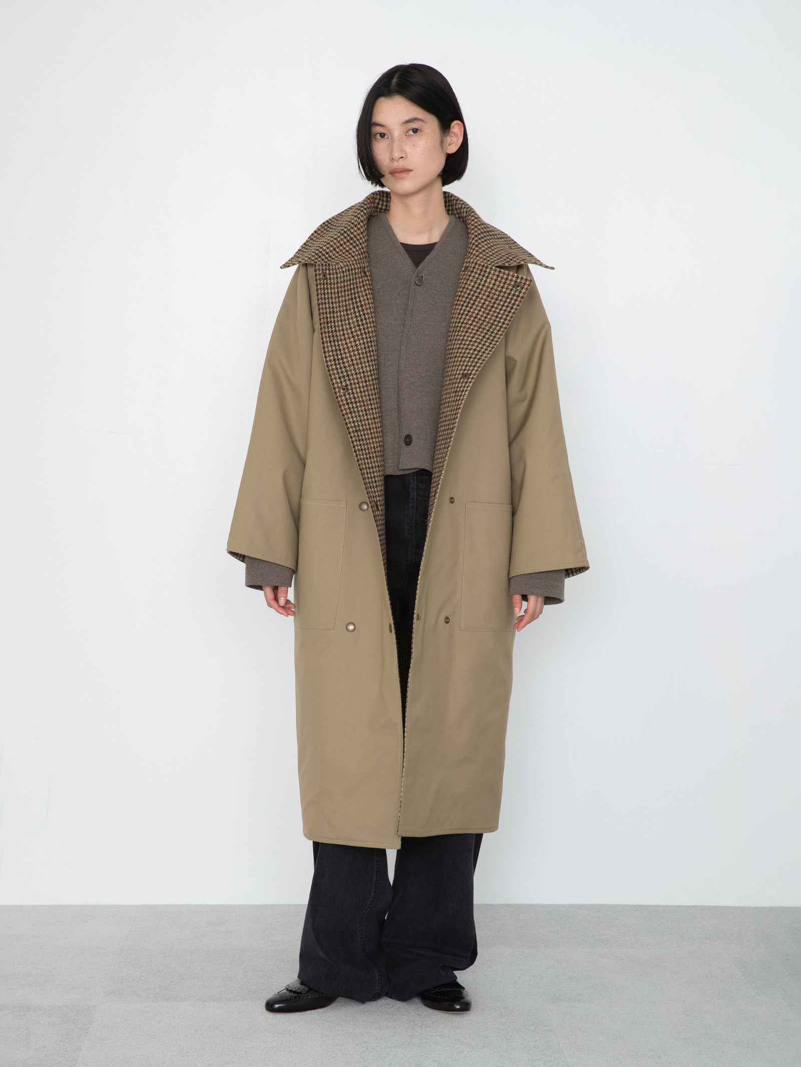 LES PRAIRIES DE PARIS | スタンドネックシングルコート GIORGIO – H+HELIOTROPE