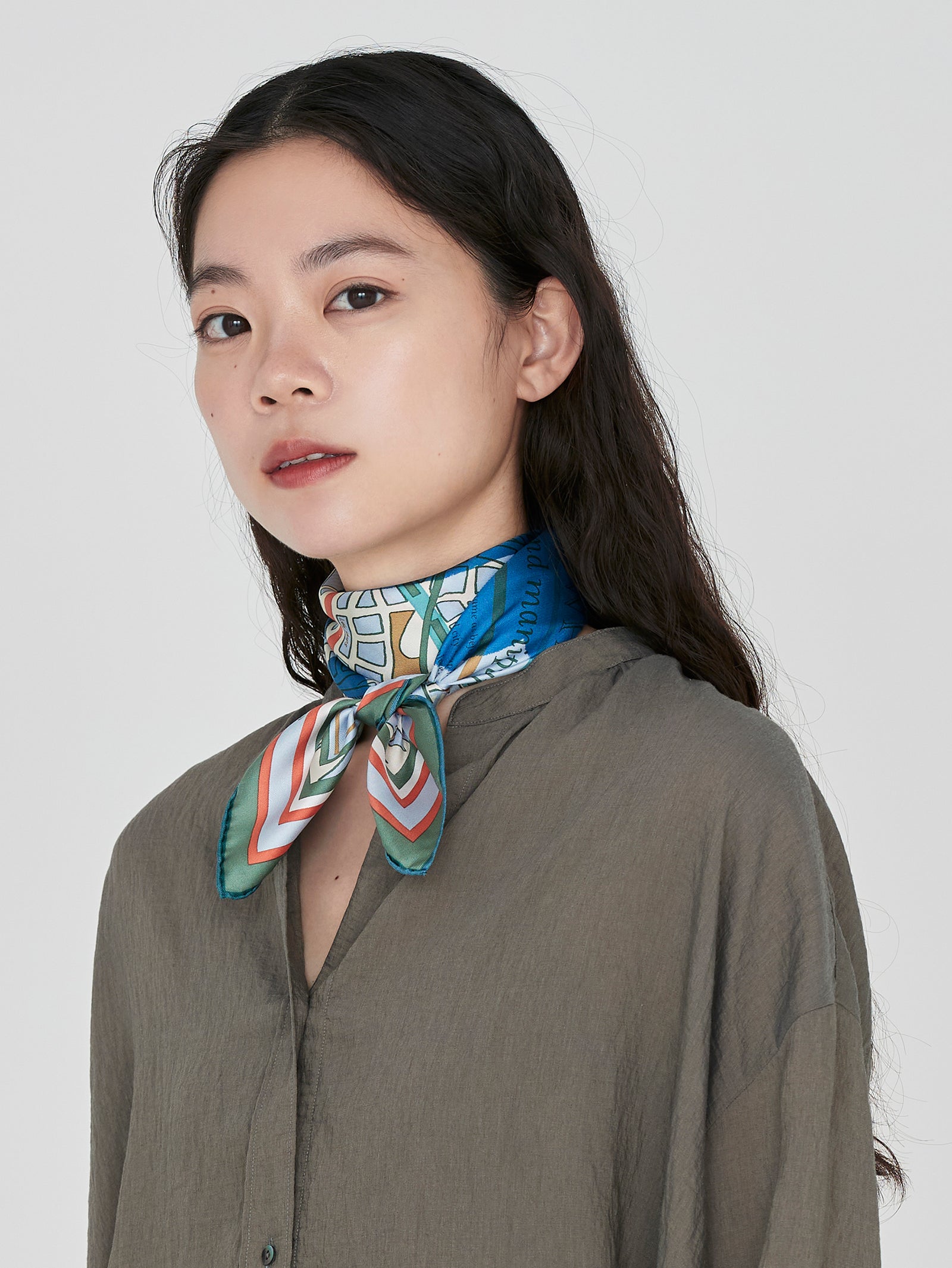 manipuri | ＜シルクスカーフ65＞コラージュサムウェア – H+HELIOTROPE