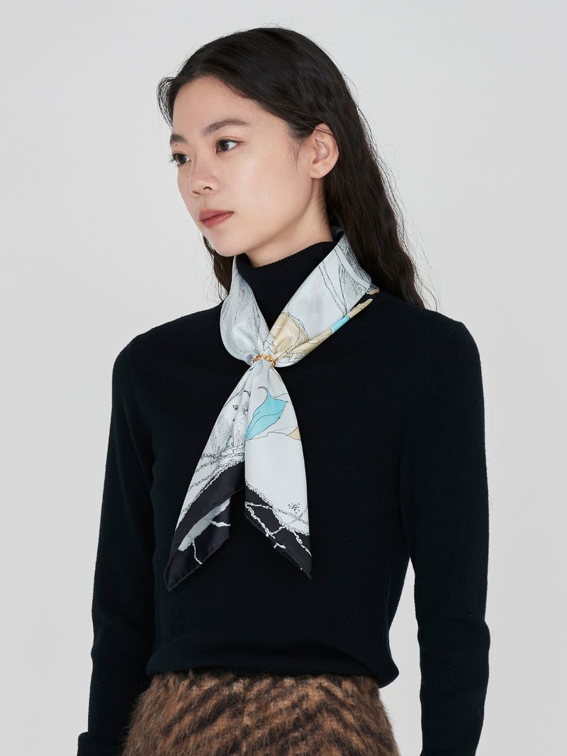 manipuri | ＜シルクスカーフ65＞モンゴルフィエバルーン