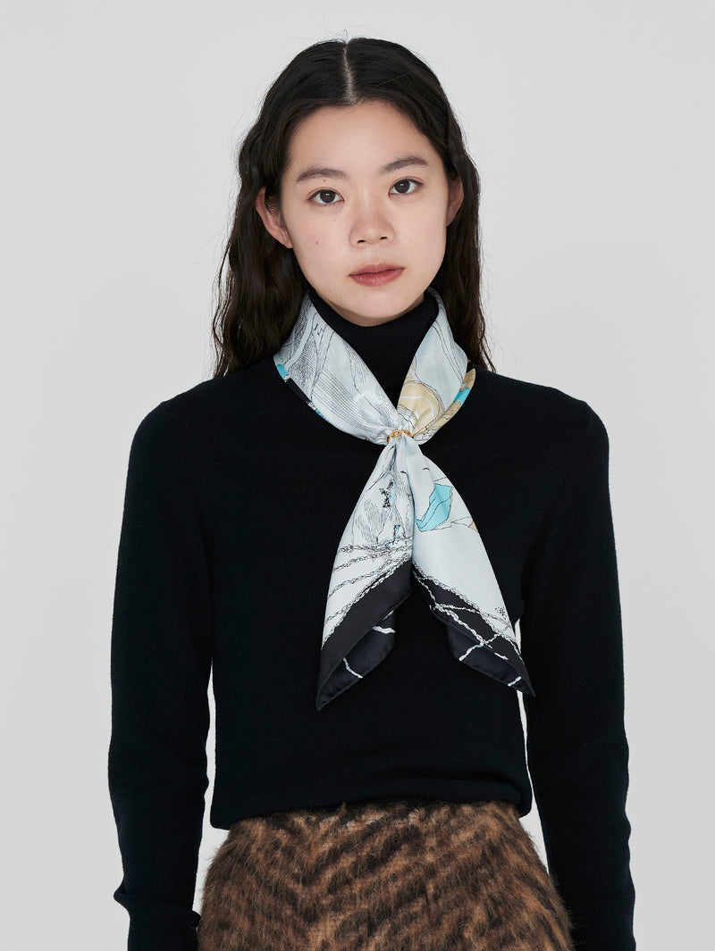 manipuri | ＜シルクスカーフ65＞モンゴルフィエバルーン
