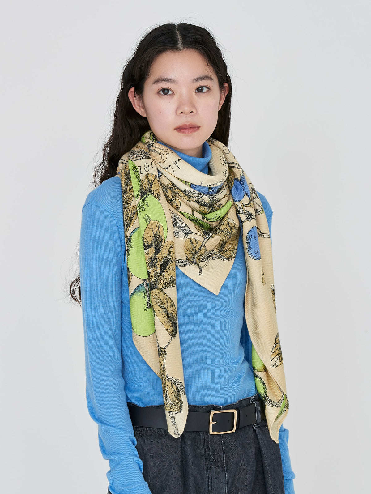 manipuri | ＜ウールシルクストールヘリンボーン織120＞アンティークレシピ 0153333004