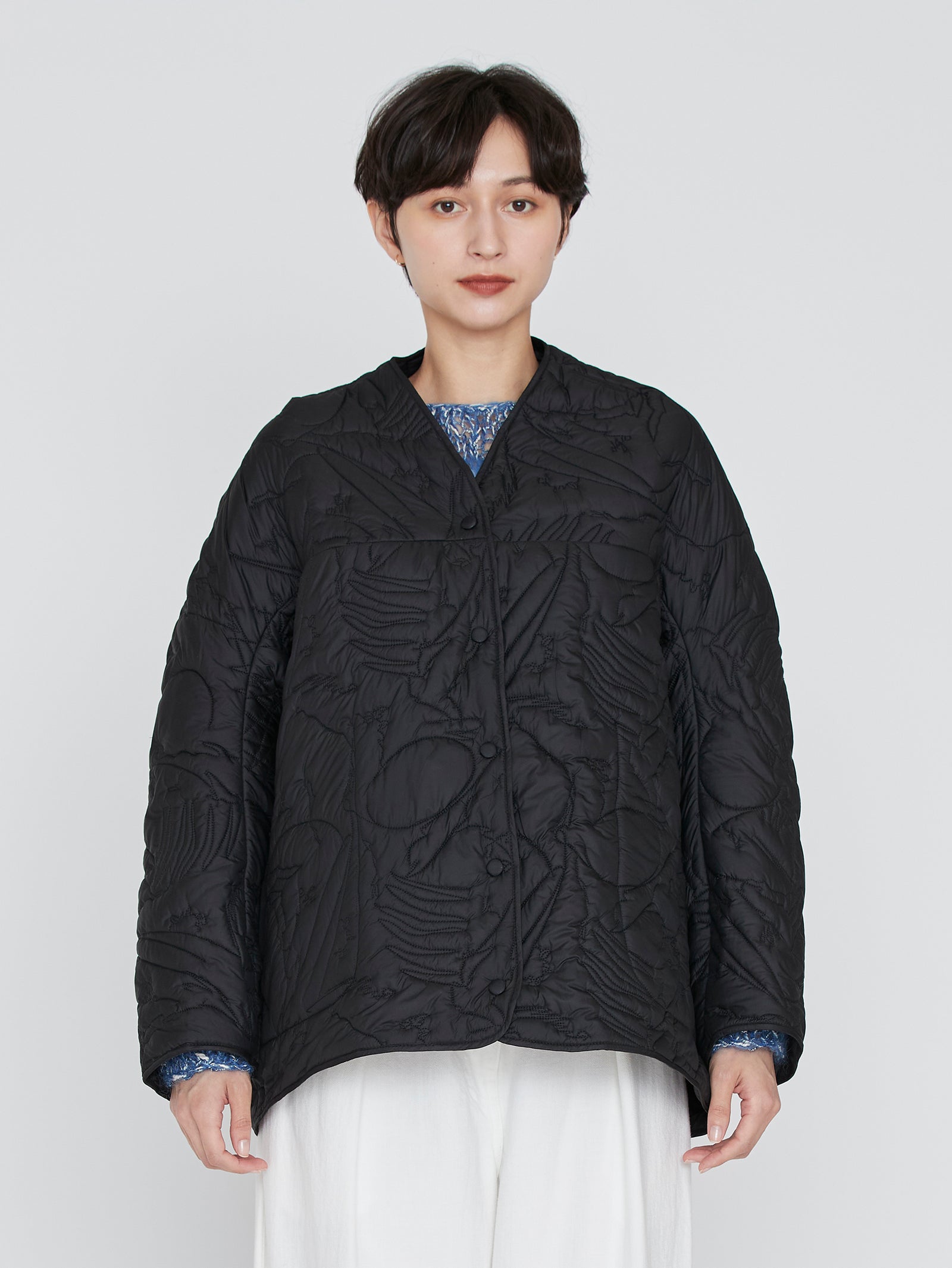 manipuri リバーシブルマウンテン manipuri | ＜キルティング変形ジャケット＞リバーシブル マウンテン