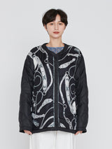 manipuri | ＜ミリタリージャケットUNISEX＞リバーシブル　ネイティブビット