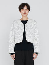 manipuri | ＜キルティングショートジャケット＞リバーシブル　タパ