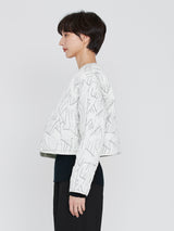 manipuri | ＜キルティングショートジャケット＞リバーシブル　タパ