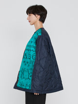 manipuri | ＜ミリタリージャケットUNISEX＞リバーシブル　クロスステッチバンダナ