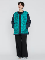 manipuri | ＜ミリタリージャケットUNISEX＞リバーシブル　クロスステッチバンダナ