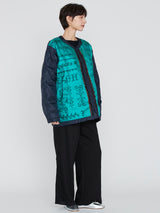 manipuri | ＜ミリタリージャケットUNISEX＞リバーシブル　クロスステッチバンダナ