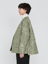 manipuri | ＜キルティングミリタリージャケット＞リバーシブル　マウンテン