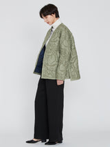 manipuri | ＜キルティングミリタリージャケット＞リバーシブル　マウンテン