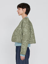 manipuri | ＜キルティングショートジャケット＞リバーシブル　マウンテン