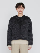 manipuri | ＜キルティングクルーネックジャケット＞リバーシブル　タパ