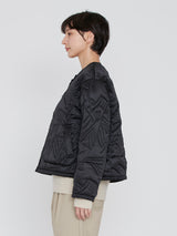 manipuri | ＜キルティングクルーネックジャケット＞リバーシブル　タパ