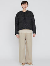 manipuri | ＜キルティングクルーネックジャケット＞リバーシブル　タパ