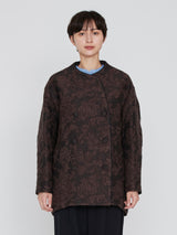 manipuri | ＜ジャガードコクーンコート＞アラベスク